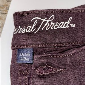 Universal Thread colored Denim Jeans(Dark Maroon)
